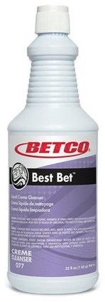 Betco Best Bet Liquid Abrasive Creme Cleanser, Fresh Mint, 1 qt