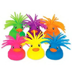 Kids Love Stickers Neon Puffer Duck Toys 3 Inch - Pack of 12
