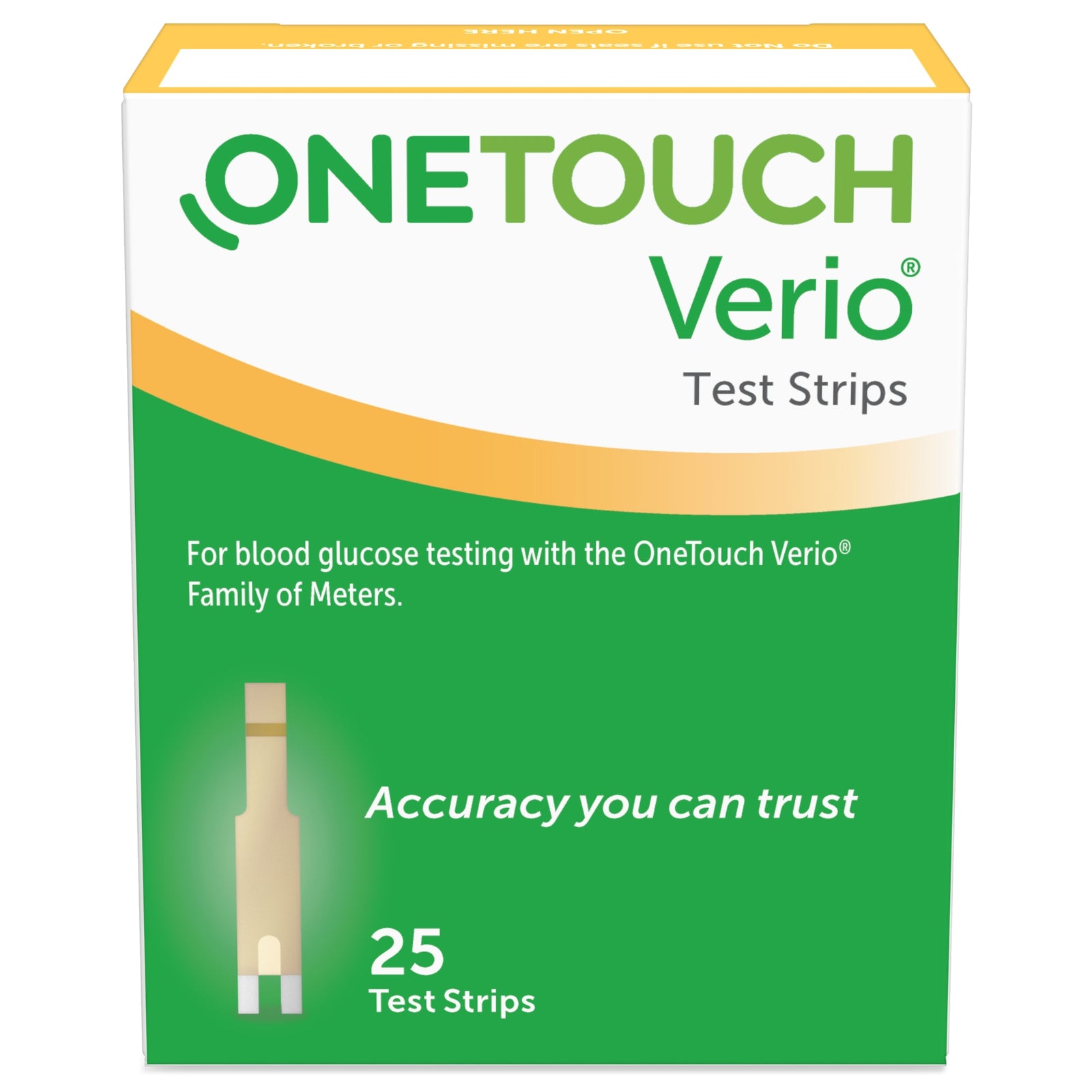 OneTouch Verio Blood Glucose Test Strips - Case of 600 Strips