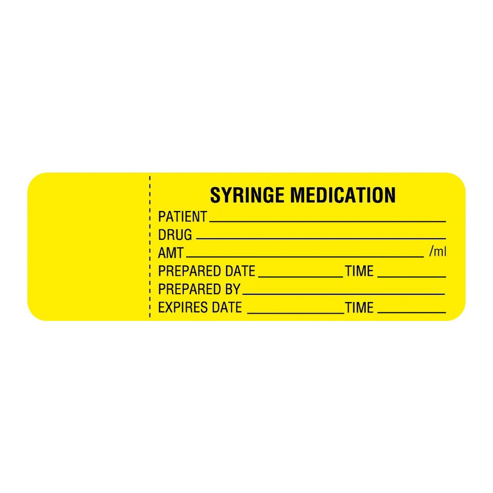 UAL Anesthesia Syringe Medication Label 1 x 3 Inch