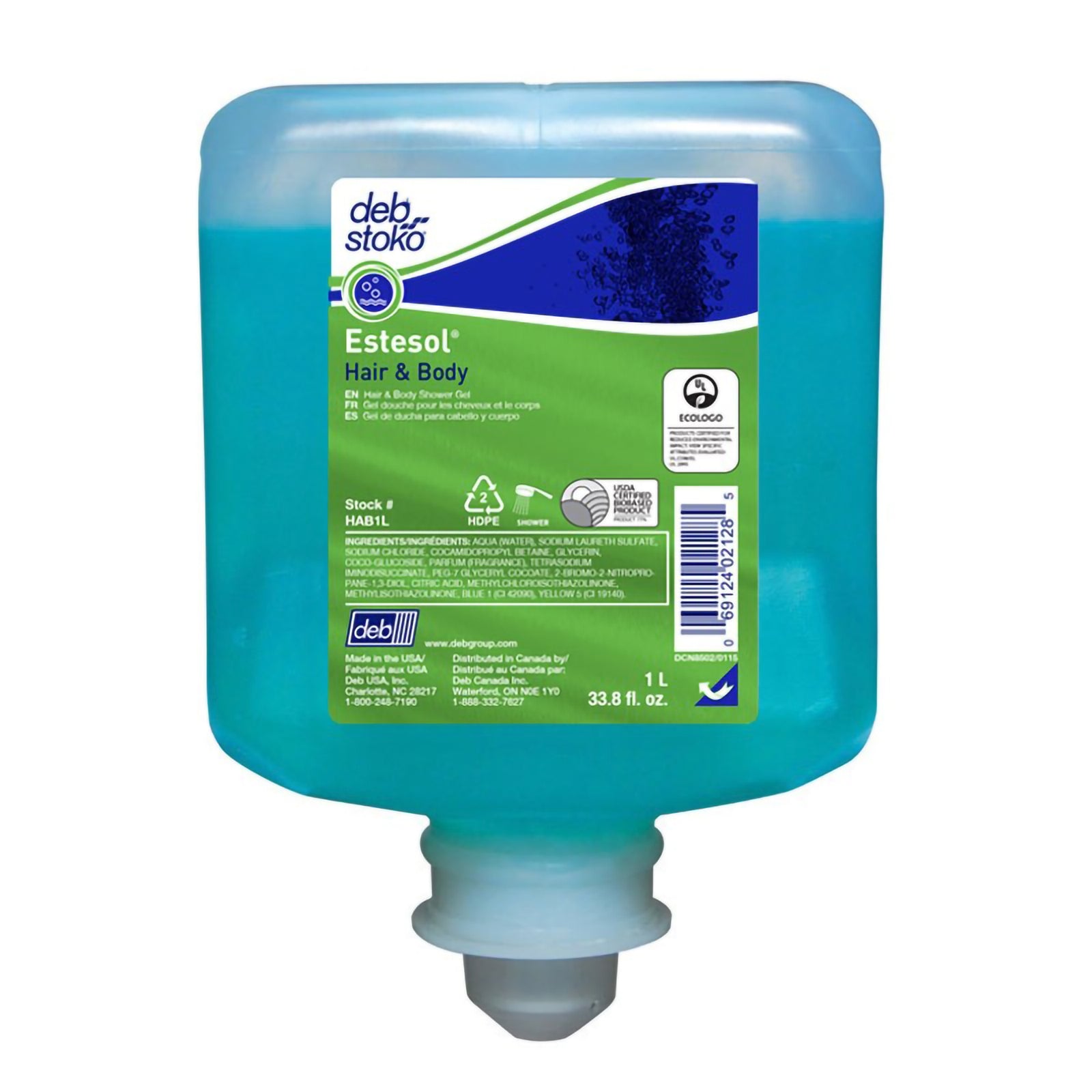 Estesol® Shampoo and Body Wash 1,000 mL Dispenser Refill Bottle