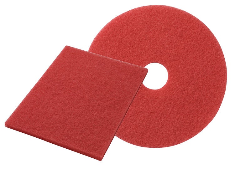 Reliable Red Floor Buffing Pad, 17 Inch