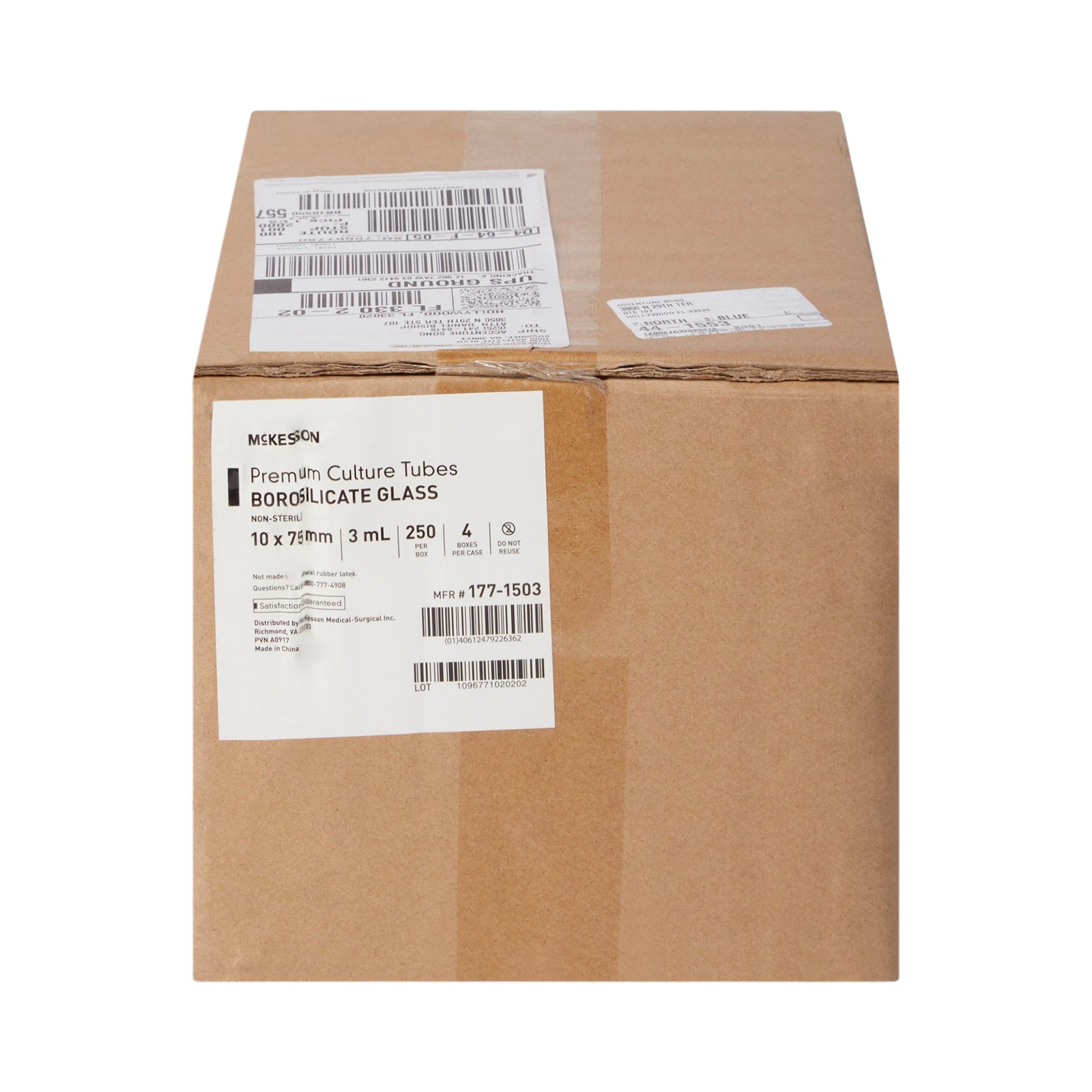 McKesson Premium Glass Culture Tubes