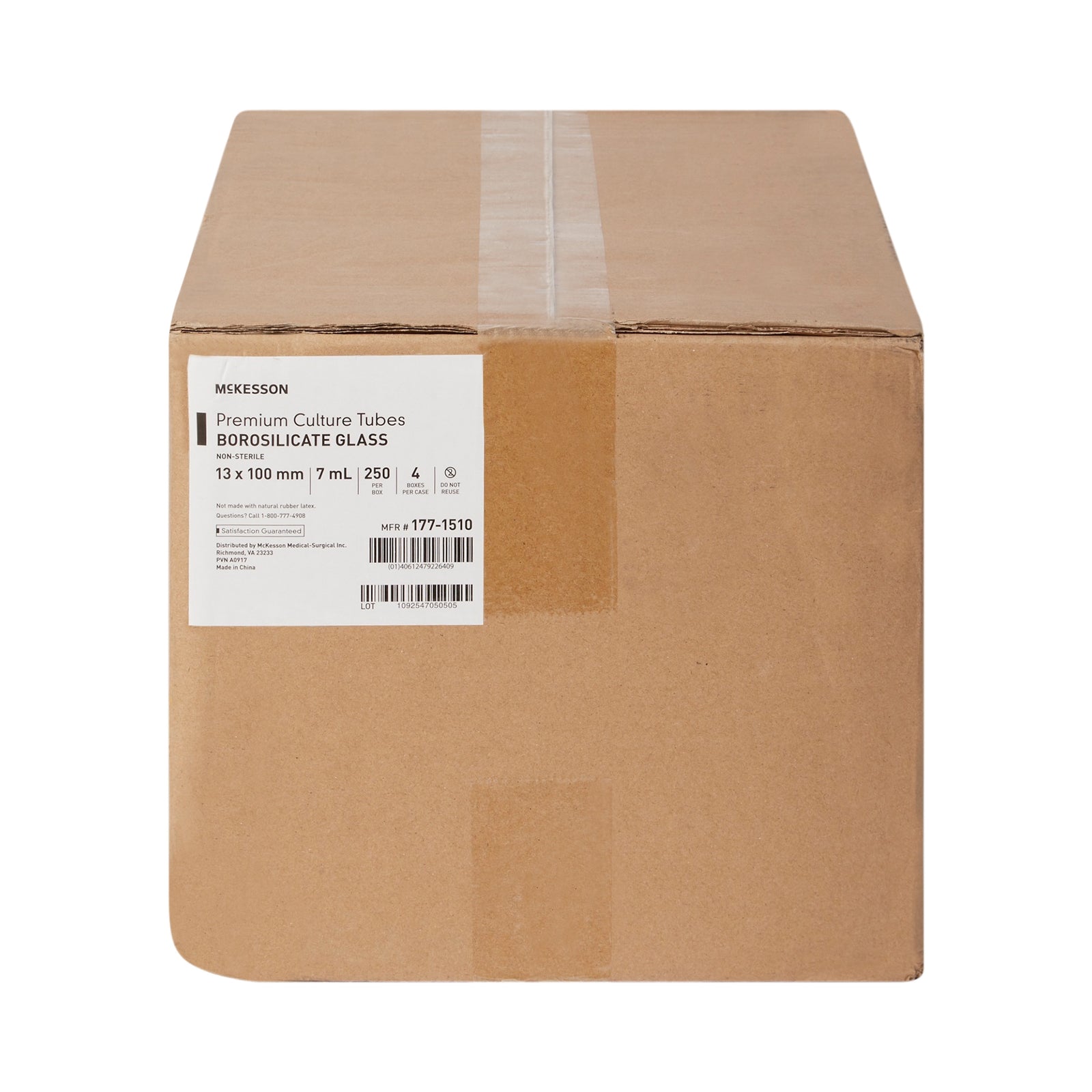 McKesson Premium Glass Culture Tubes