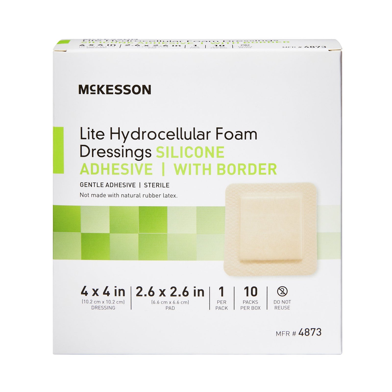 McKesson MedSurg Adhesive Silicone Lite Hydrocellular Foam Dressing with Border