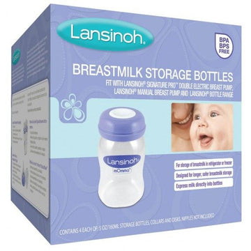 Lansinoh Breast Milk Storage Bottle 5 oz. Clear