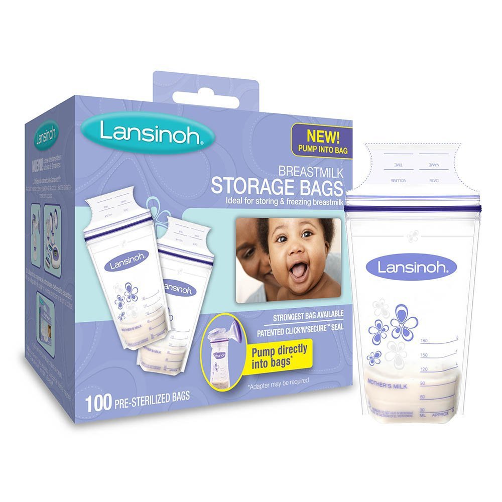 Breast Milk Storage Bag Lansinoh 6 oz. Clear