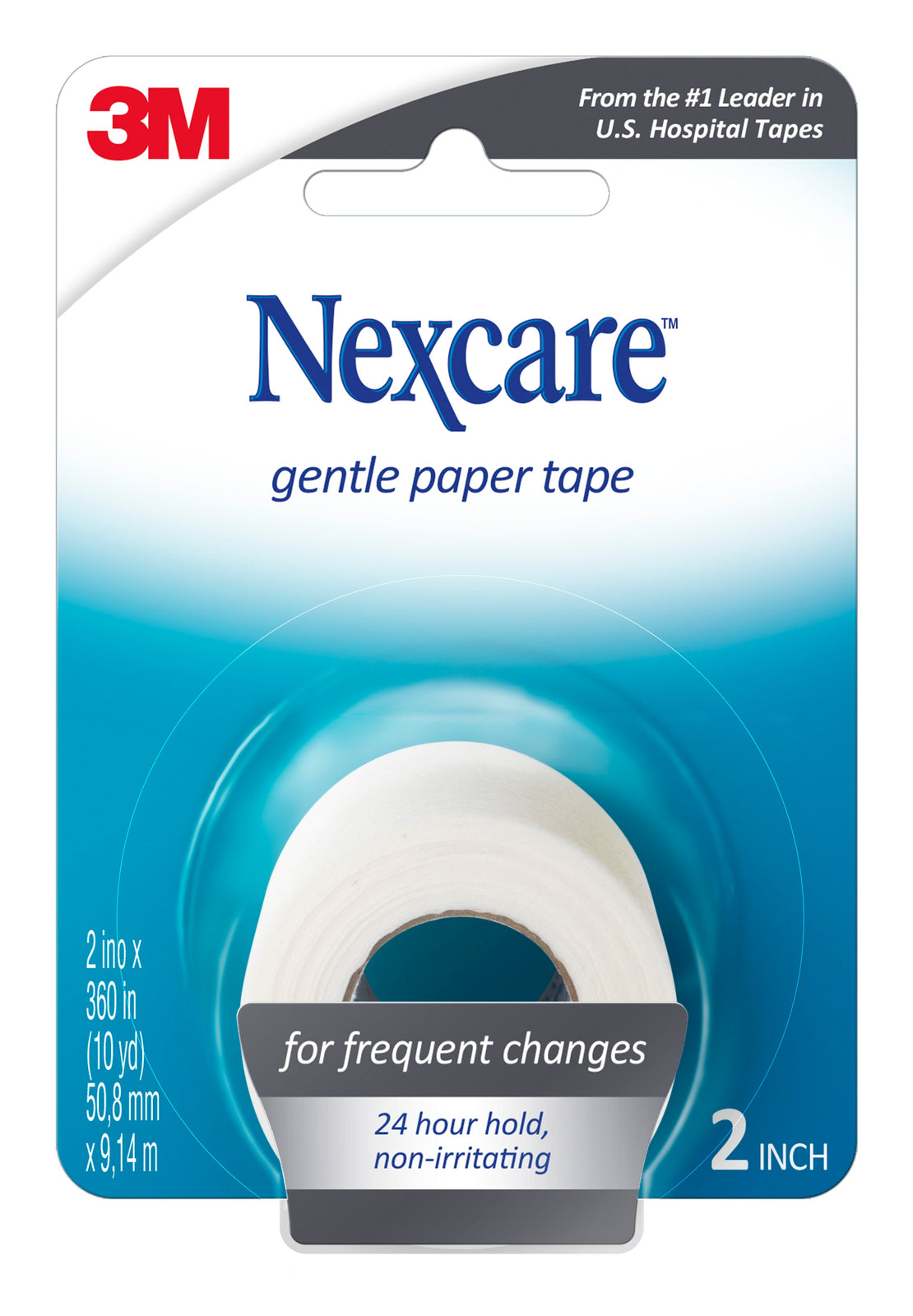 Nexcare Gentle First Aid Paper Tape, 2 in x 10 yd