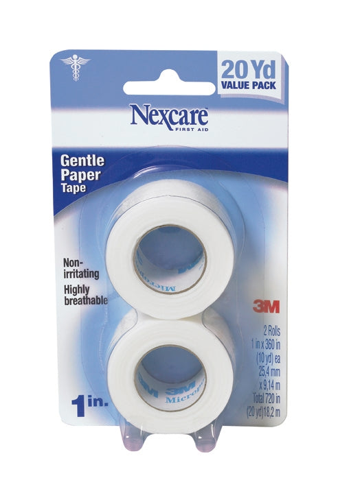 3M Nexcare Gentle Paper First Aid Tape, 3/4 Inch x 8 Yards, Tan