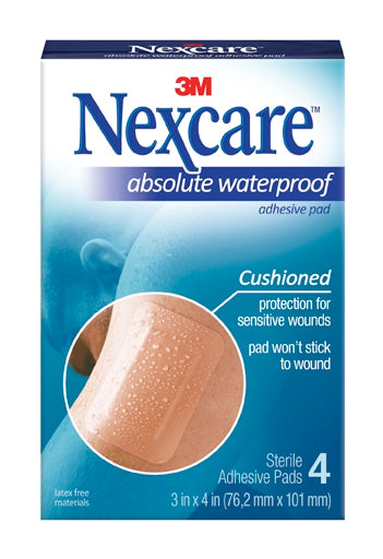 3M Nexcare Waterproof Adhesive Gauze, 3" x 4"