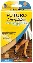 3M Futuro Energizing Compression Pantyhose - Waist High, Medium, Nude, Closed Toe