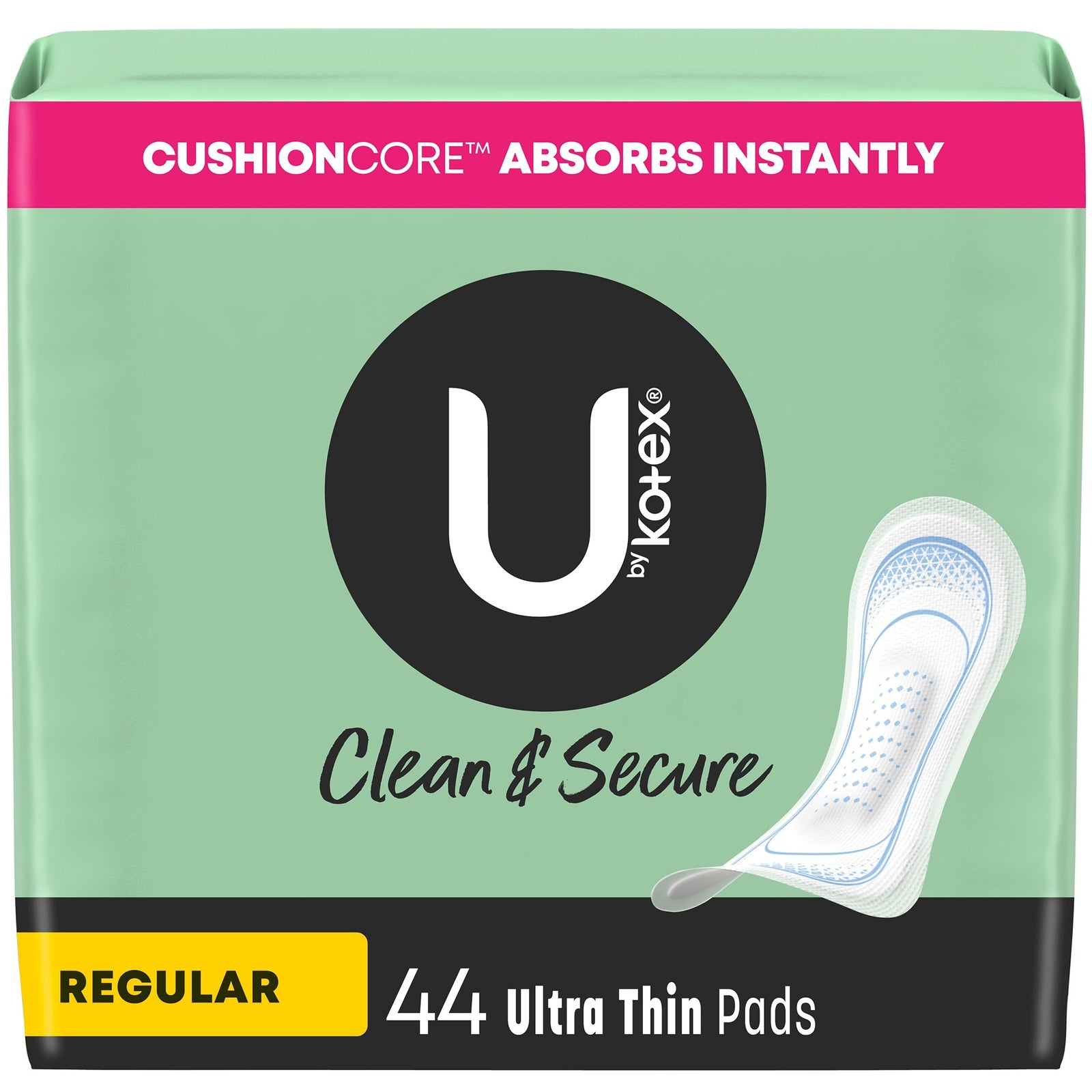 U by Kotex Ultra Thin Regular Absorbency Feminine Pads