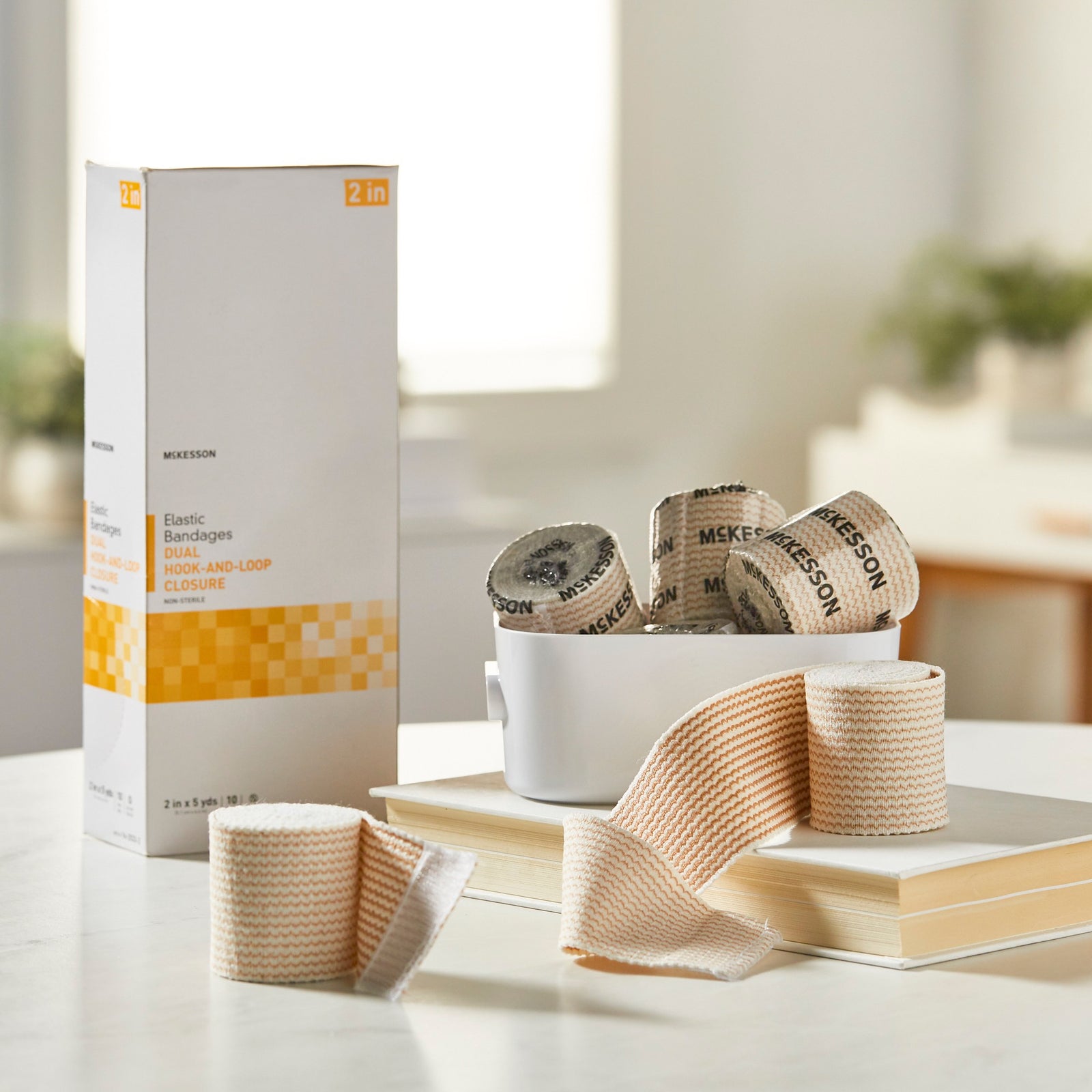 McKesson MedSurg Elastic Bandages Dual Hook-and-Loop Closure
