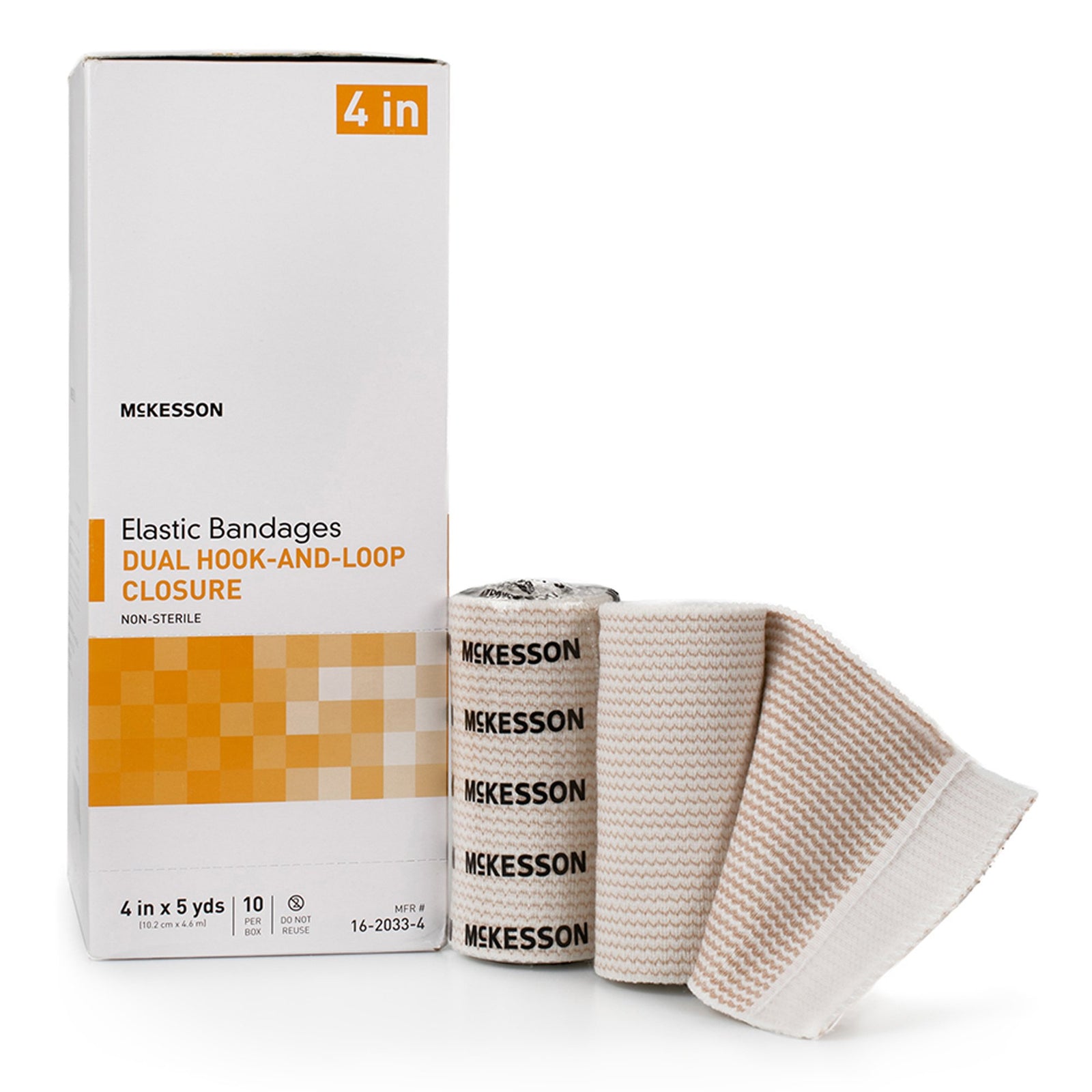 McKesson MedSurg Elastic Bandages Dual Hook-and-Loop Closure