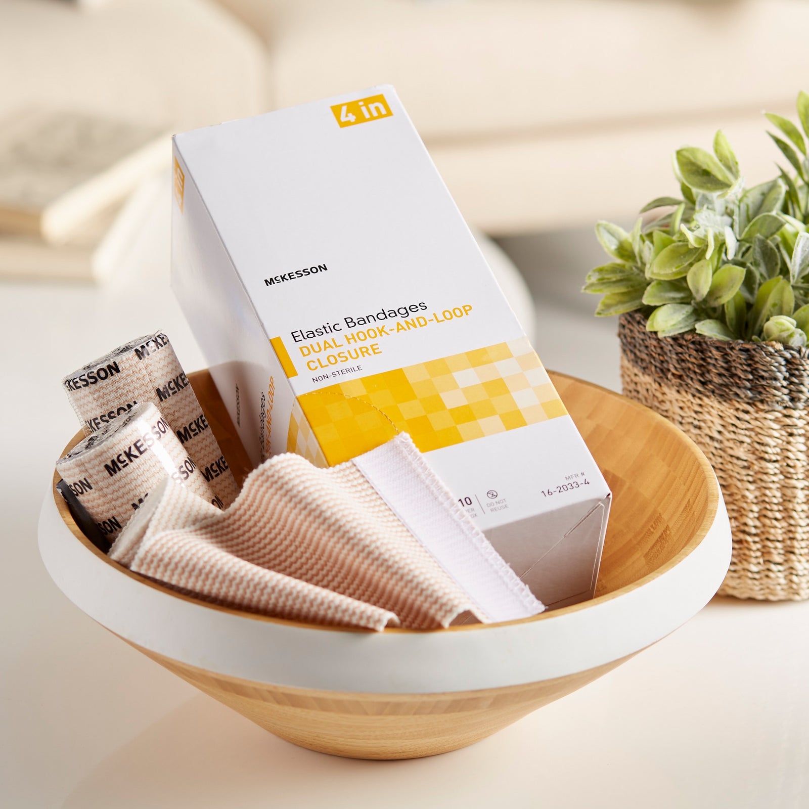 McKesson MedSurg Elastic Bandages Dual Hook-and-Loop Closure