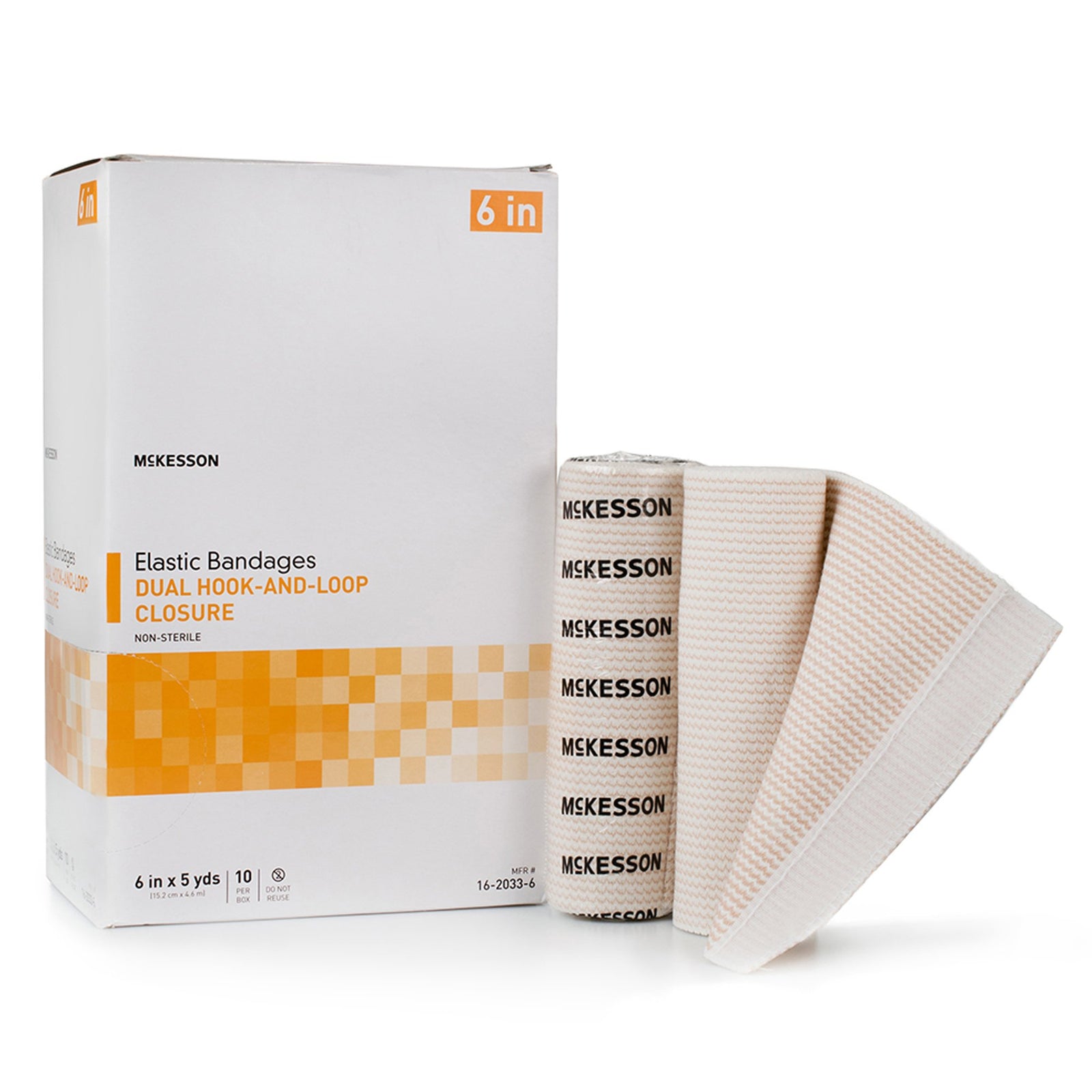 McKesson MedSurg Elastic Bandages Dual Hook-and-Loop Closure