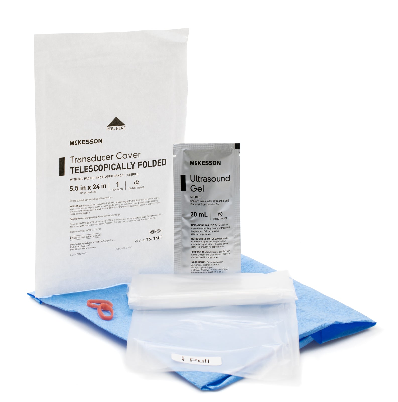McKesson MedSurg Sterile Transducer Cover Kit, 5.5 x 24 Inch