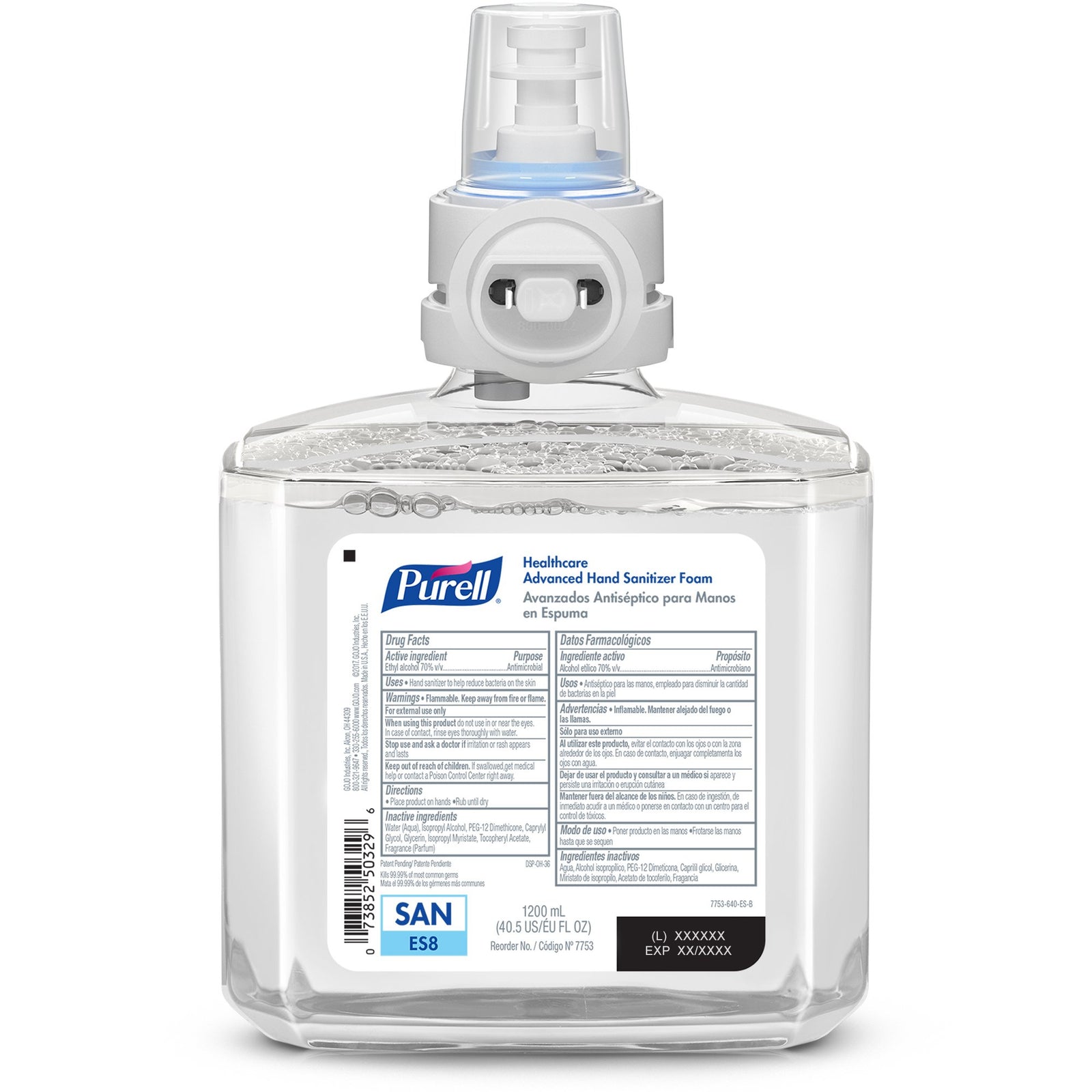 Purell� Healthcare Advanced Hand Sanitizer 1,200 mL Foaming Dispenser Refill