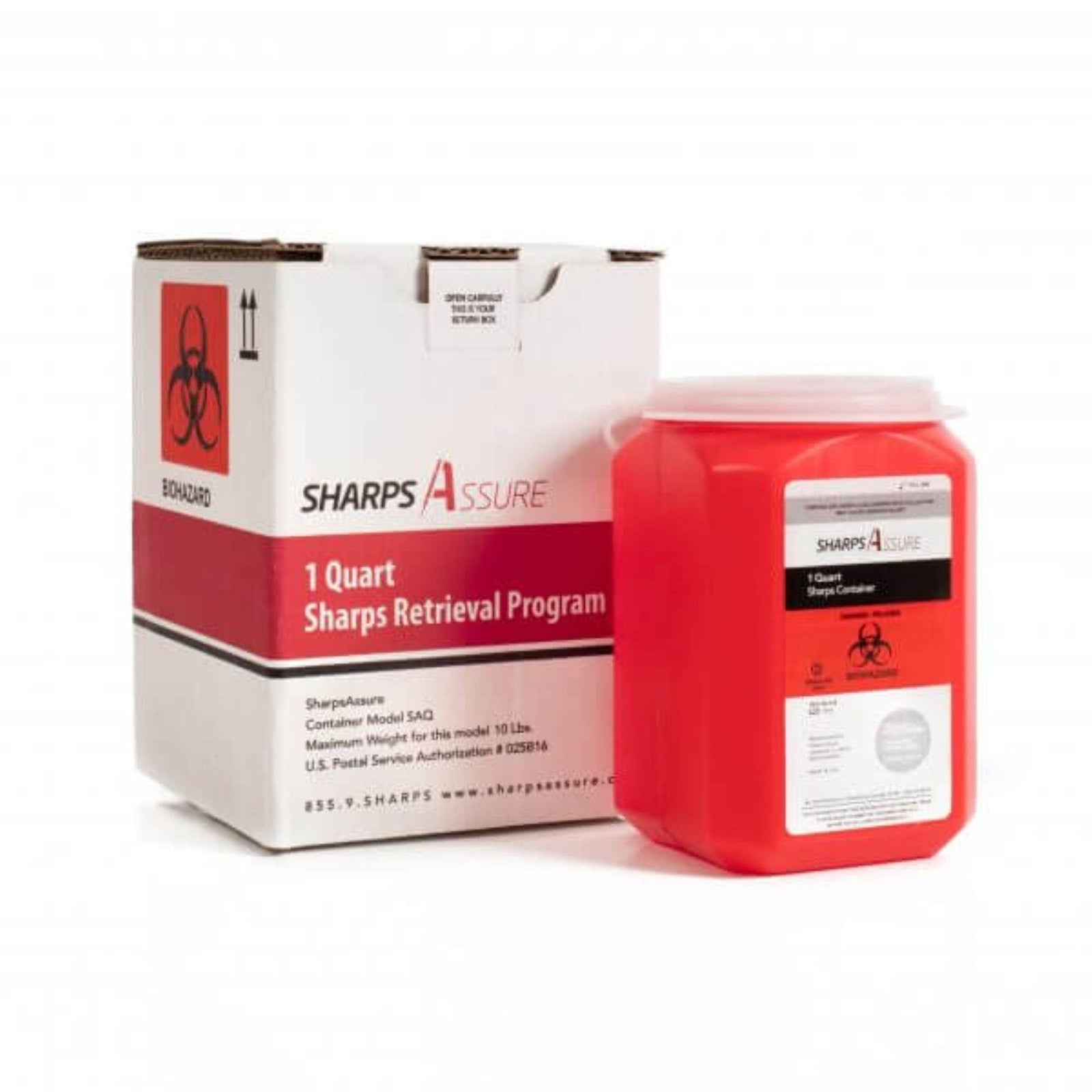 Sharps Assure Sharps Mailback Container 1 qt