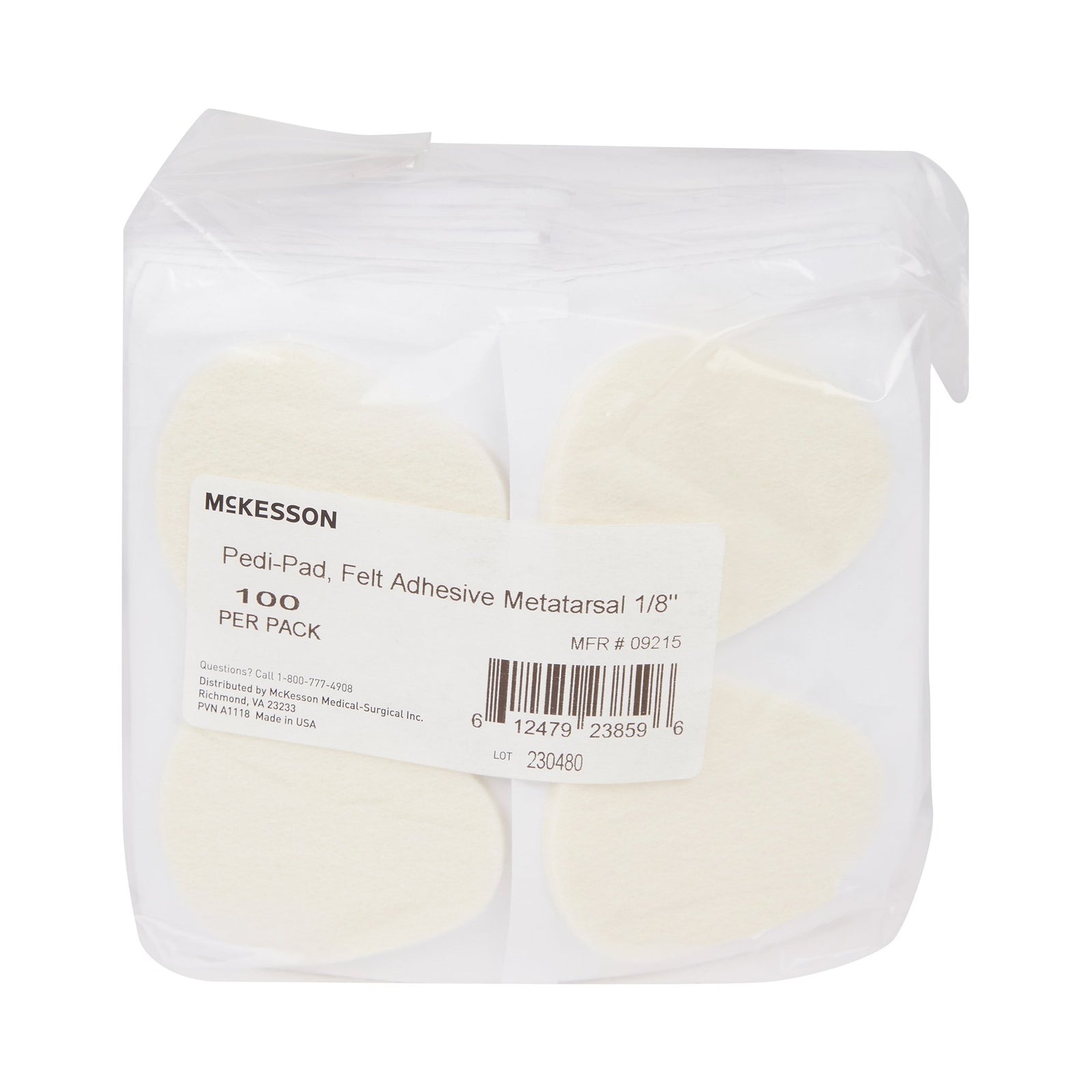McKesson MedSurg Felt Adhesive Metatarsal Pad