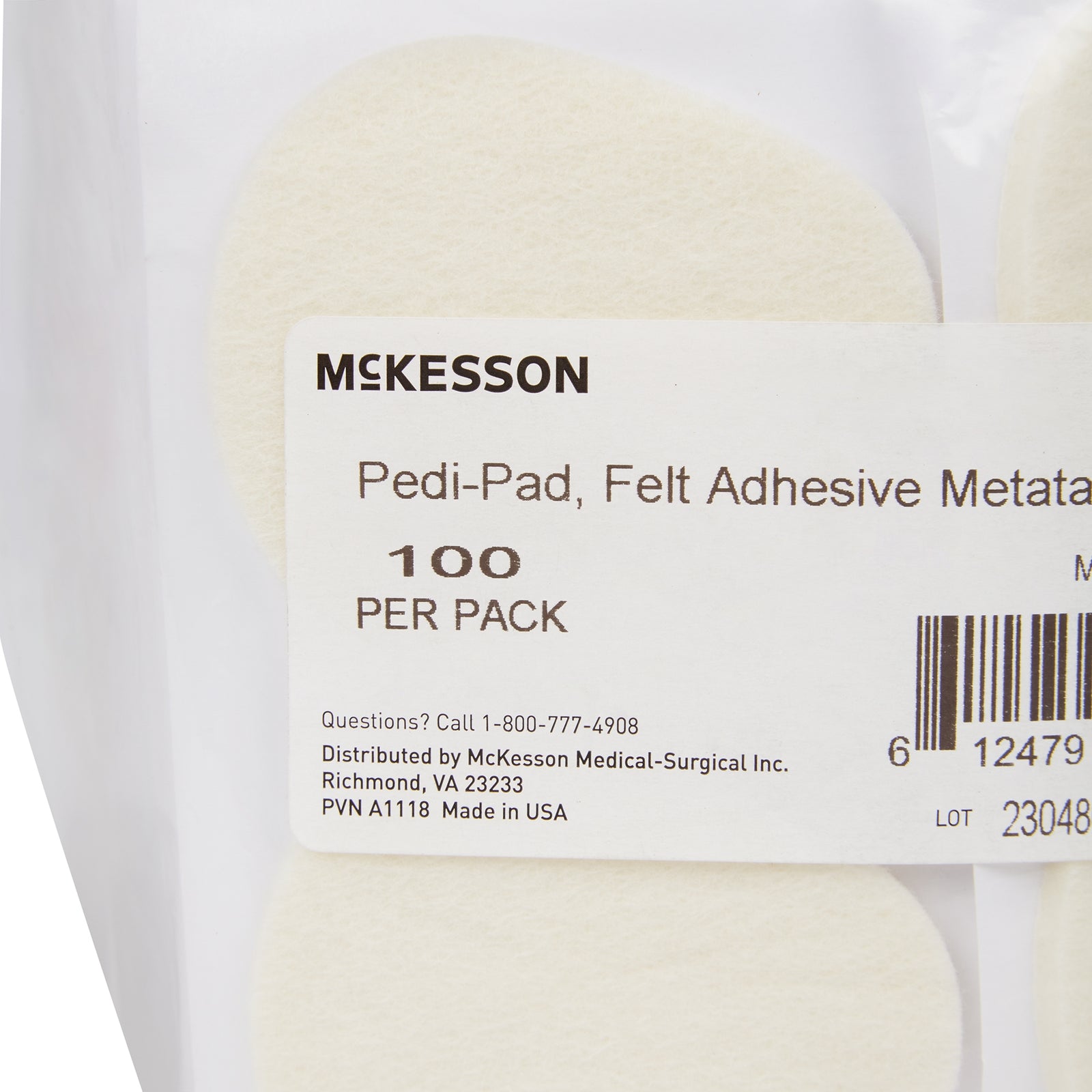 McKesson MedSurg Felt Adhesive Metatarsal Pad