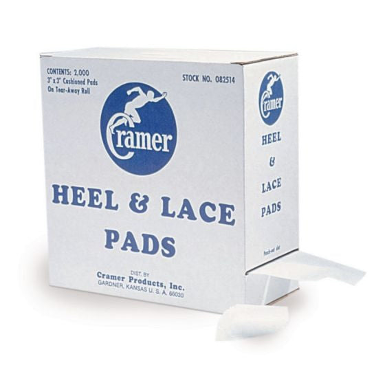 Cramer Foam Heel & Lace Pads - 1/16" x 3" x 3" White (2,000 Pads)