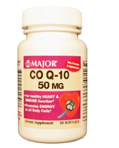 Major Coenzyme Q-10 100 mg Softgel Dietary Supplement 30 per Bottle