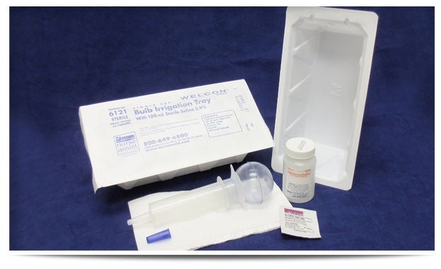 Nurse Assist Sterile Irrigation Tray with Bulb Syringe