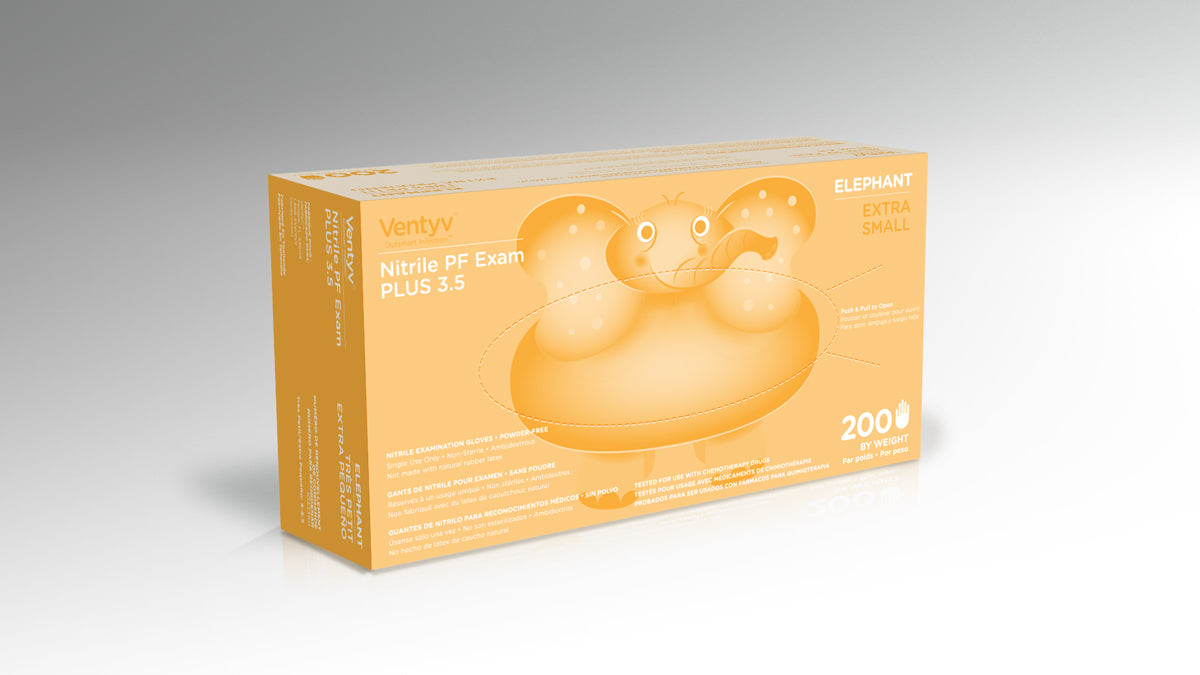 Ventyv Plus 3.5 Elephant Nitrile Exam Gloves