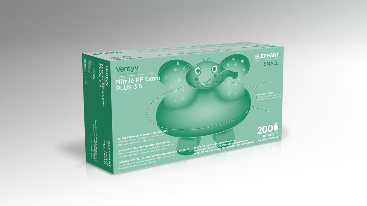 Ventyv Plus 3.5 Elephant Nitrile Exam Gloves