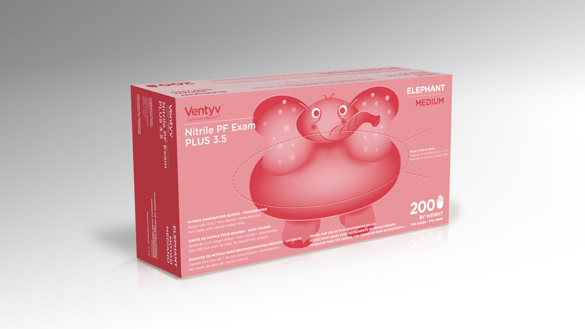 Ventyv Plus 3.5 Elephant Nitrile Exam Gloves
