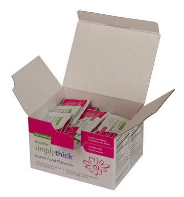 SimplyThick Easy Mix Food and Beverage Thickener - IDDSI Level 2 Mildly Thick - Case of 80 Packets