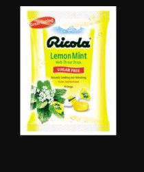 Ricola Lemon Mint Sugar-Free Lozenges - 19 per Bag