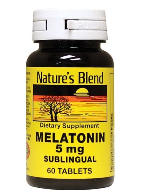 Nature's Blend Melatonin 5 mg Tablets, 60 Count