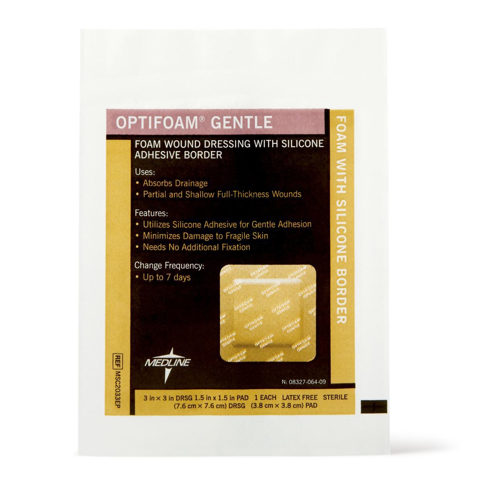 Optifoam Gentle Silicone Border Foam Dressing