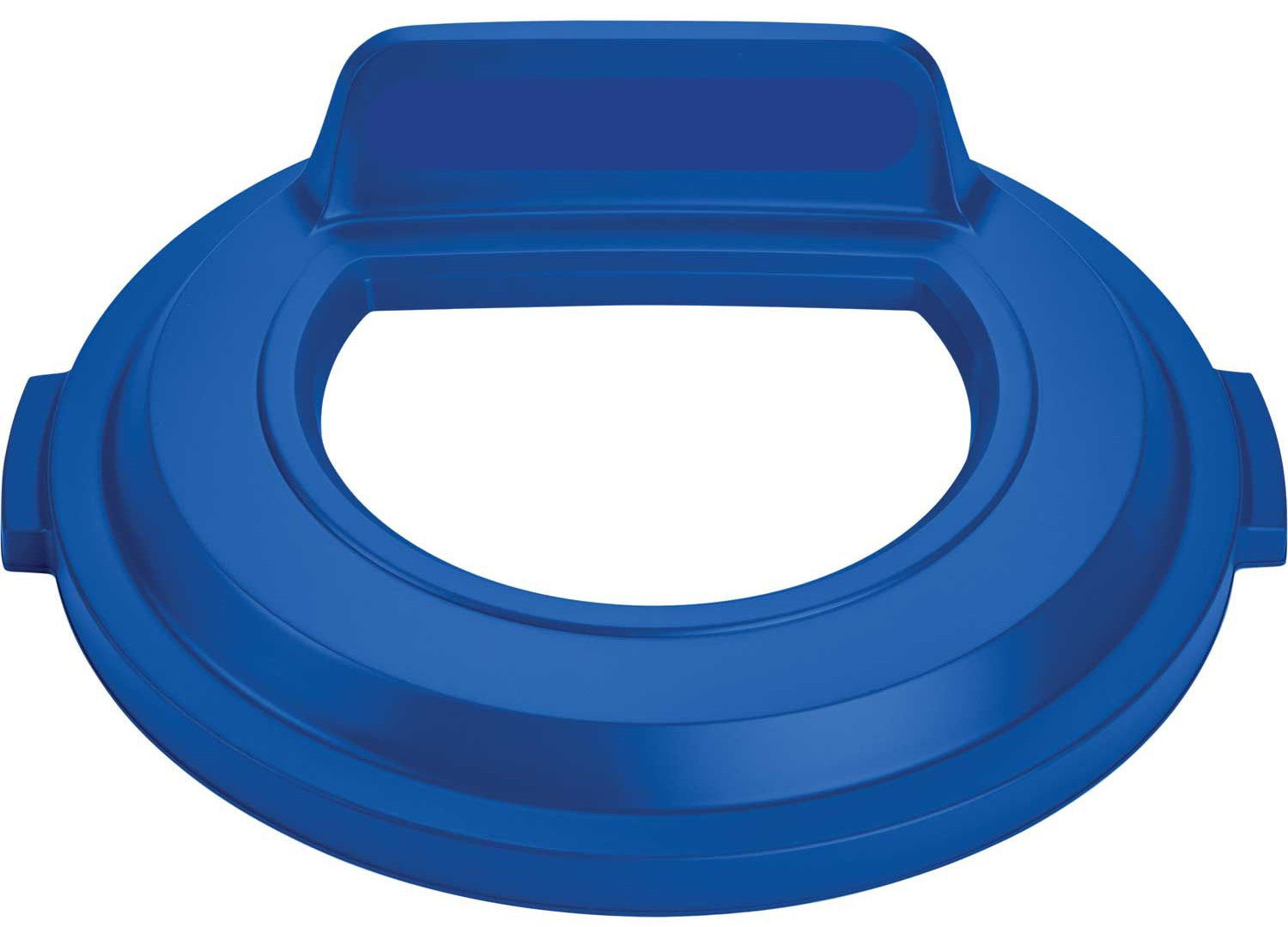 RJ SCHINNER CO Brute 32-Gallon Blue Recycling Waste Basket Lid