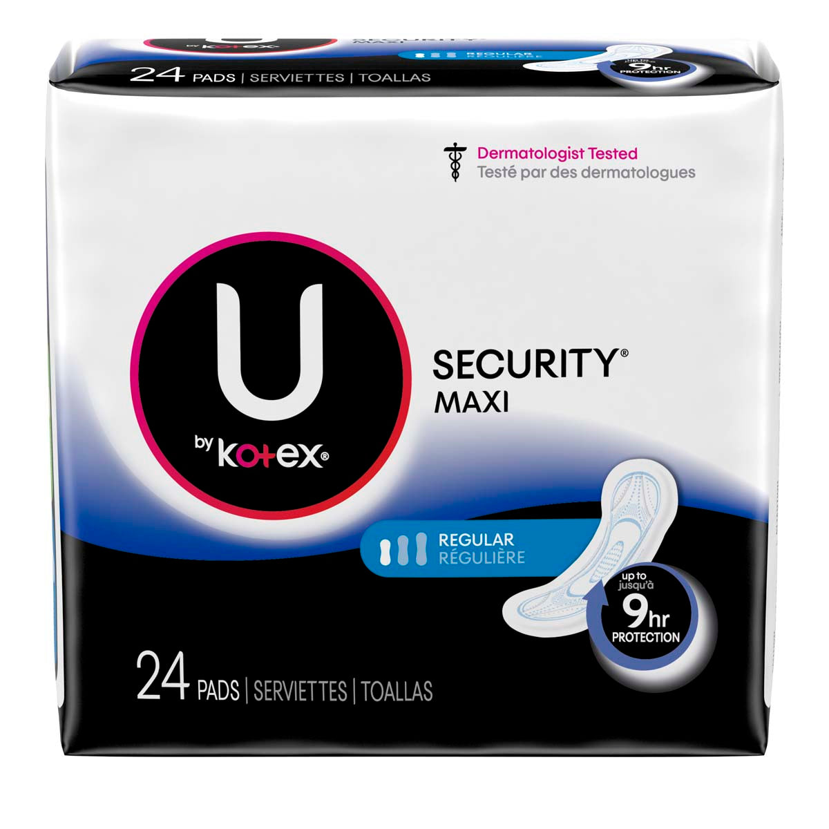 U by Kotex Security Maxi Regular Absorbency Feminine Pads
