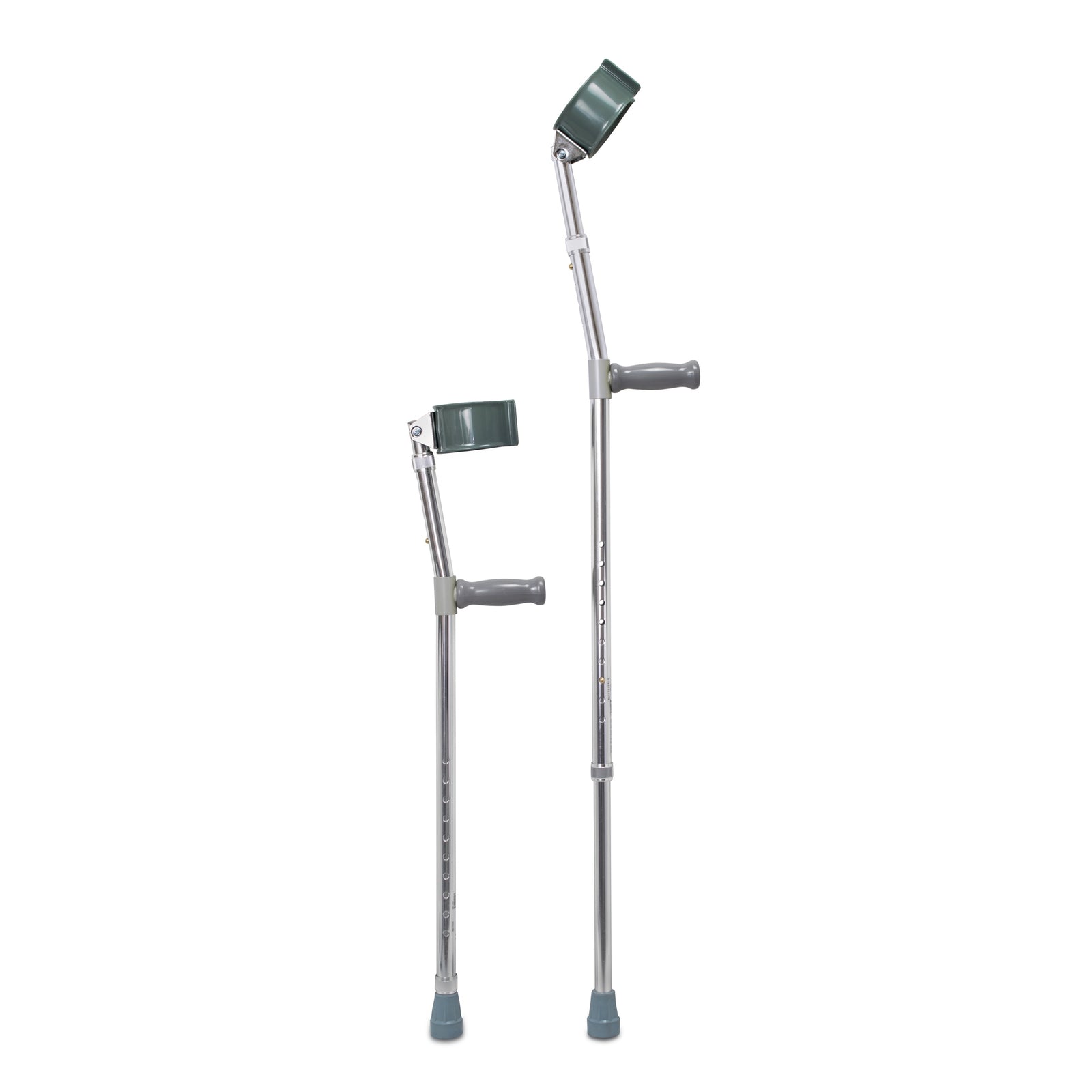 McKesson Forearm Crutch, Aluminum, Push Button Adjustable, Adult