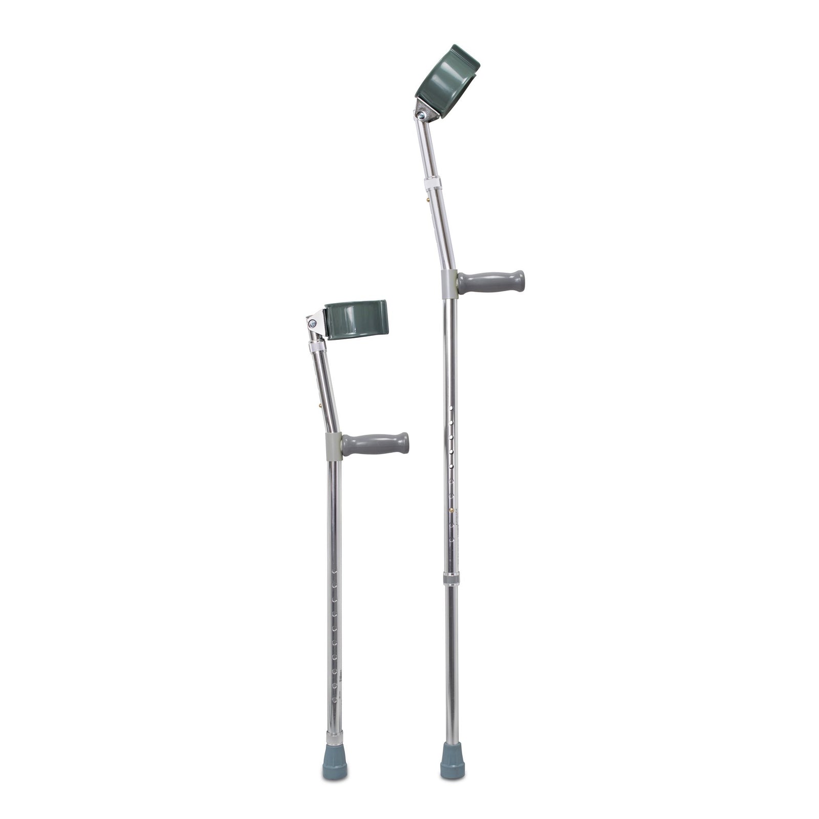 McKesson Forearm Crutch, Aluminum, Push Button Adjustable, Adult