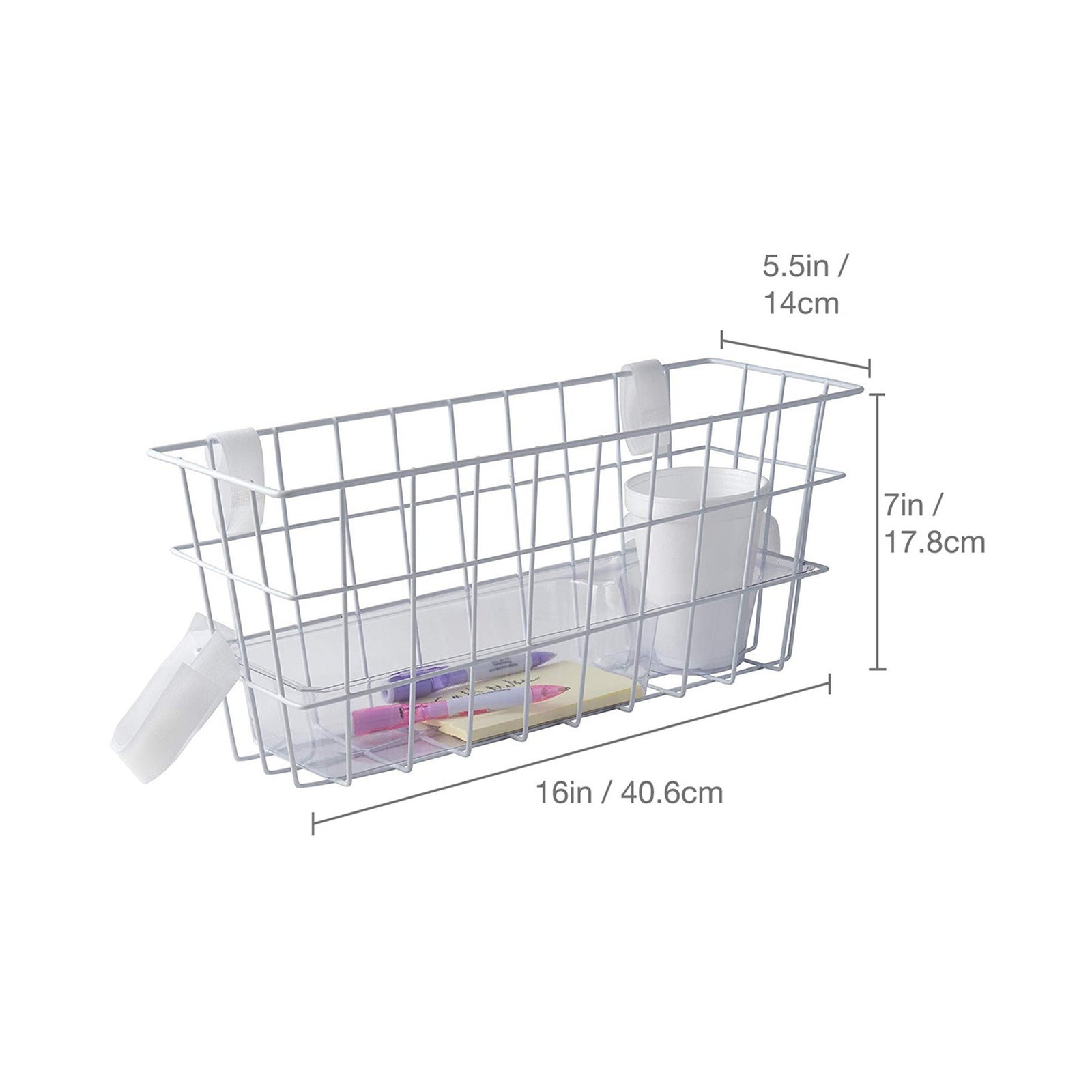 Mabis Walker Basket with Plastic Insert