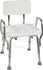 Mabis® Shower Chair with Fixed Arms and Backrest - 19 Inch Seat Width