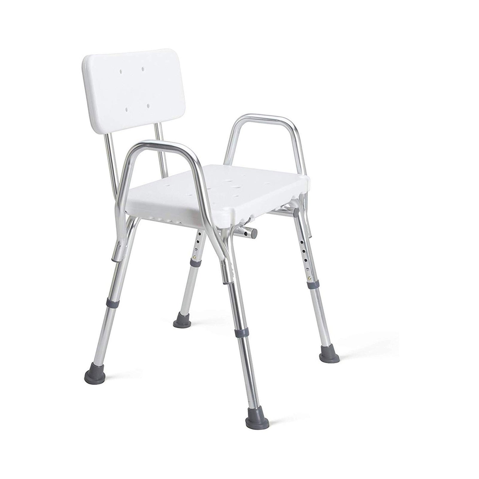 Mabis® Shower Chair with Fixed Arms and Backrest - 19 Inch Seat Width