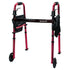 McKesson Travel Walker Adjustable Height with 5-Inch Wheels