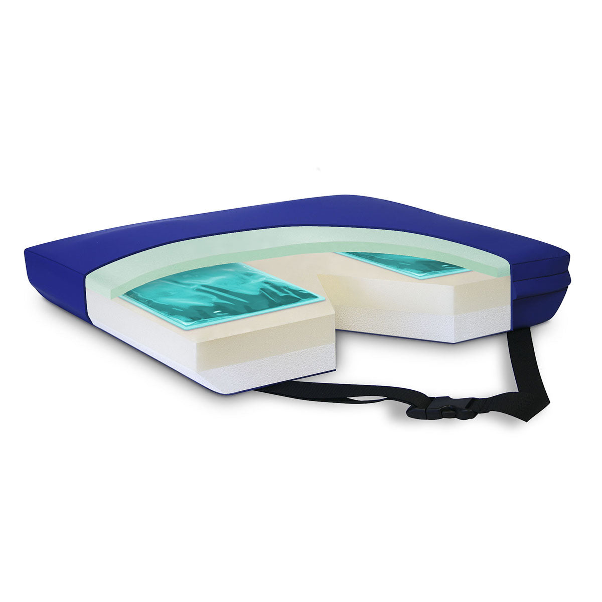 APEX CORE Coccyx Relief Seat Cushion with Pommel, 20 x 16 x 3 Inch