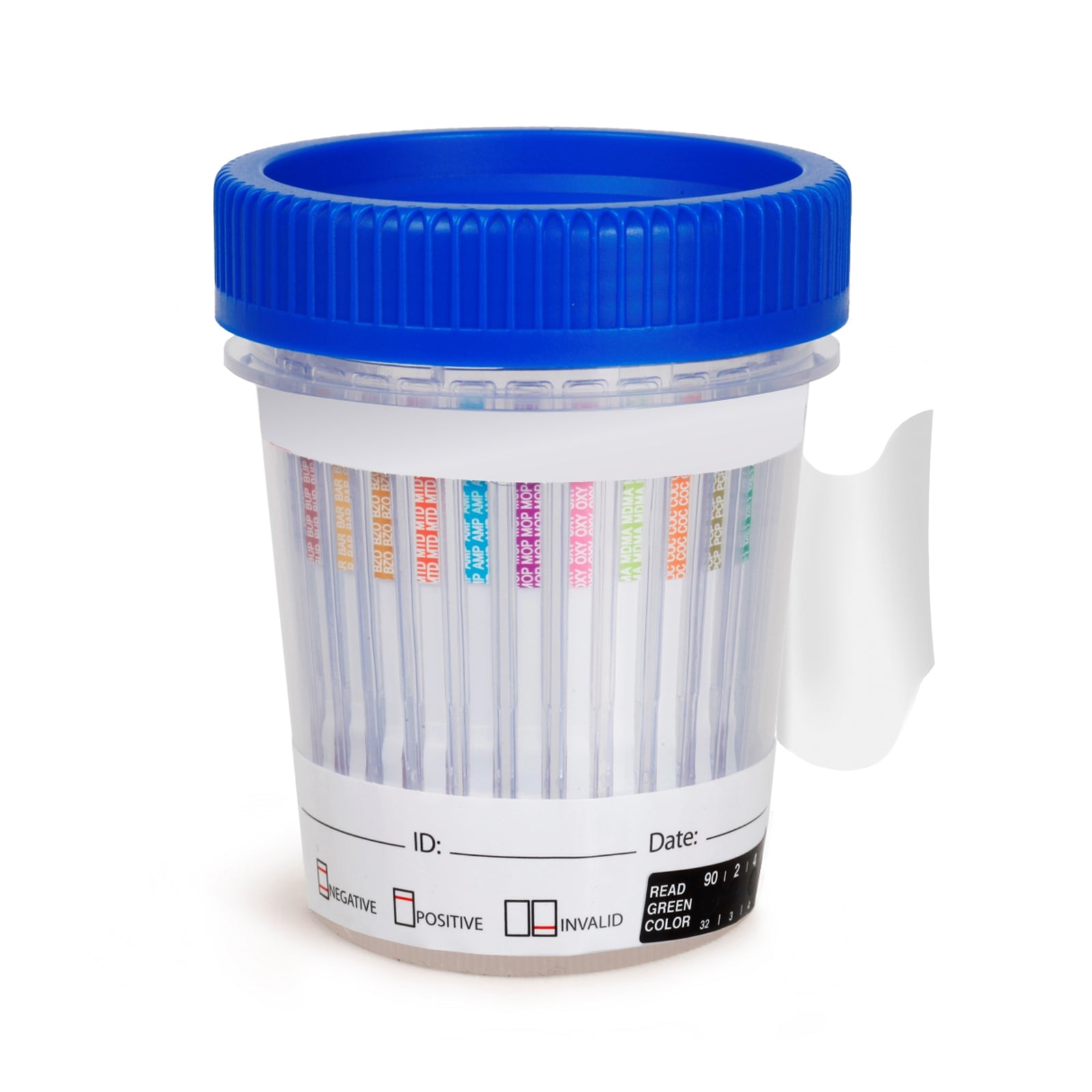 Drugs of Abuse Test Kit AMP, BAR, BUP, BZO, COC, mAMP/MET, MDMA, MOP, MTD, OXY, PCP, THC 25 Tests CLIA Waived