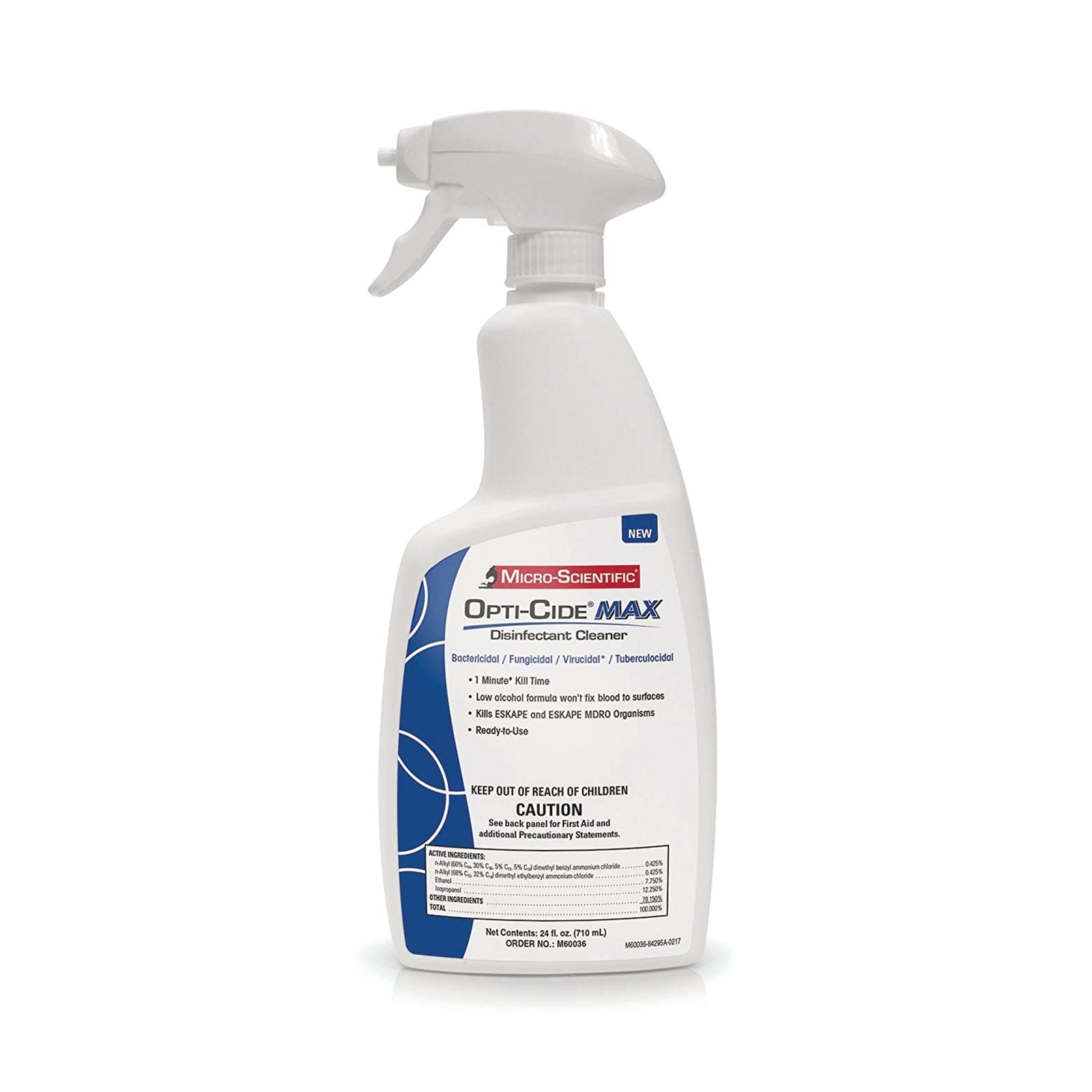 Opti-Cide Max Alcohol-Based Surface Disinfectant Cleaner - 24 oz Trigger Spray
