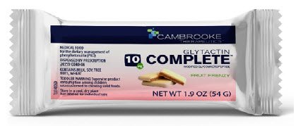 AJINOMOTO CAMBRO Complete Bar Fruit Frenzy PKU Supplement (Ages 3-12)
