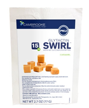 Glytactin® SWIRL Caramel Flavor Powder 1.6 oz. Individual Packet
