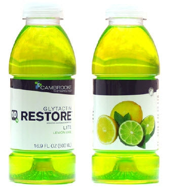 Glytactin RESTORE LITE Lemon-Lime Flavor Oral Supplement 16.9 oz Bottle