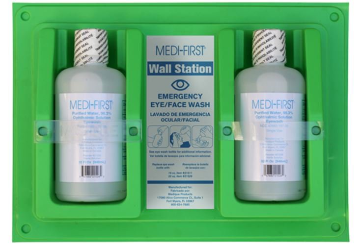 Medi-First Eye/Face Wash Station, Dual 32 oz